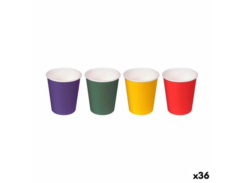 Zestaw Kieliszków Algon Jednorazowe Karton Wielokolorowy 40 Części 50 ml (36 Sztuk)