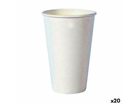Zestaw kieliszków Algon Jednorazowe Karton Biały 35 Części 350 ml (20 Sztuk)