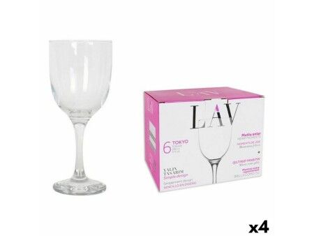 Zestaw kubków LAV 145011 7,5 x 7,5 x 18 cm (4 Sztuk) (290 ml)