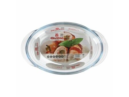 Garnek z Pokrywką Quttin 63095 Szkło 33 x 20 x 13 cm (3L + 1L)