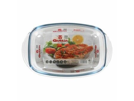 Garnek z Pokrywką Quttin 63096 Szkło 32,8 x 19,7 x 13 cm (3L + 1,5L)