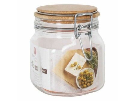 Łódź Borgonovo 750 ml Hermetyczny Bambus 10 x 10 x 13 cm (6 Sztuk)