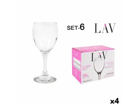 Zestaw kieliszków do wina LAV Biały 200 ml 6 Części (4 Sztuk)