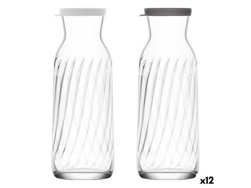 Kryztałowa butelka LAV 1,2 L Z pokrywką (12 Sztuk)