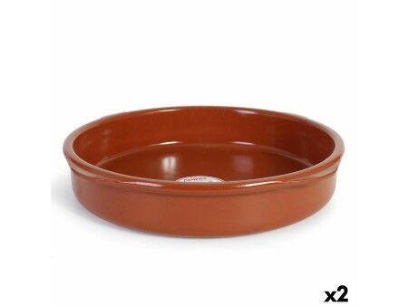 Garnek Azofra Terakota 43 x 43 x 7,5 cm (2 Sztuk)