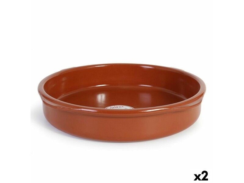 Garnek Azofra Terakota 43 x 43 x 7,5 cm (2 Sztuk)