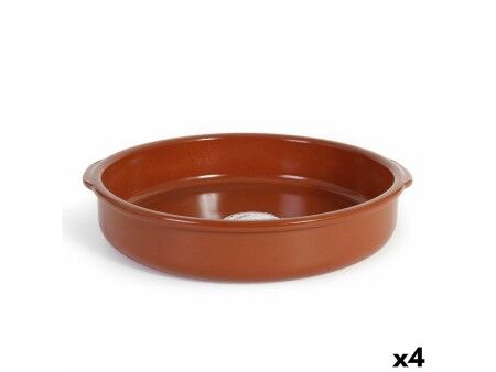 Garnek Azofra Terakota 38,5 x 36 x 7,5 cm (4 Sztuk)