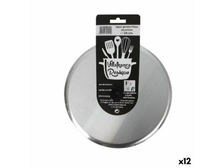 Pokrywka do Patelni VR Srebrzysty Ø 27 cm Aluminium (12 Sztuk)