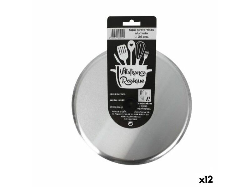 Pokrywka do Patelni VR Srebrzysty Ø 27 cm Aluminium (12 Sztuk)