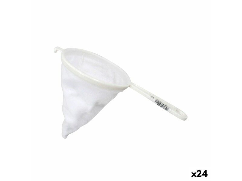 Sitko   Biały Plastikowy Franela Ø 12 cm (24 Sztuk)