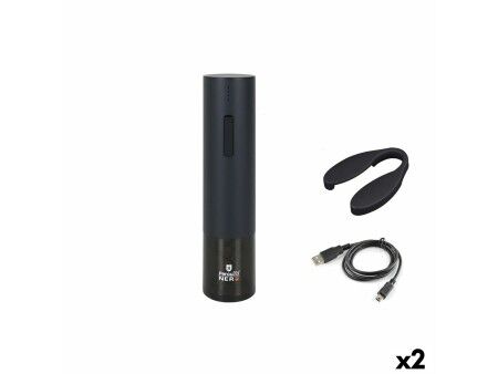 Korkociąg Elektryczny Percutti Nero Czarny (2 Sztuk)