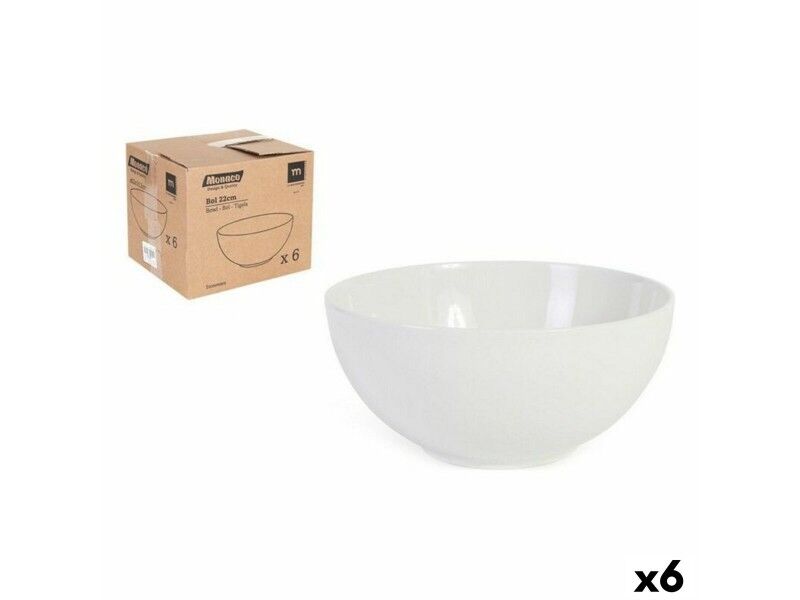 Miska do Sałatki La Mediterránea Monaco (6 Sztuk) (ø 22 cm)