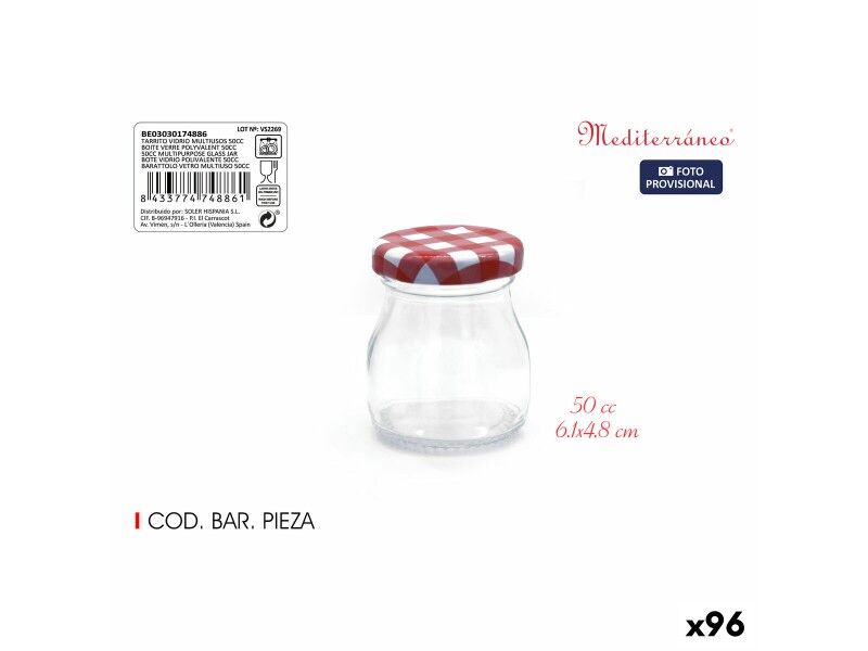 Łódź Mediterraneo Szkło 50 ml (96 Sztuk)