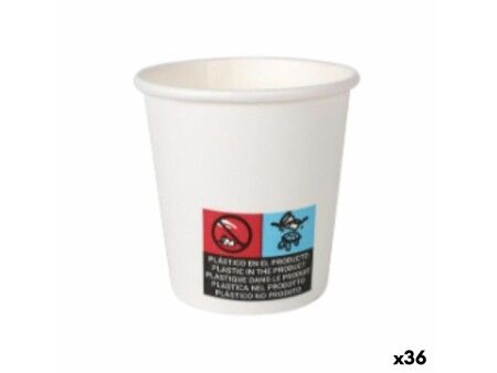 Zestaw kieliszków Algon Karton Jednorazowe Biały 36 Sztuk 80 ml (50 Części)