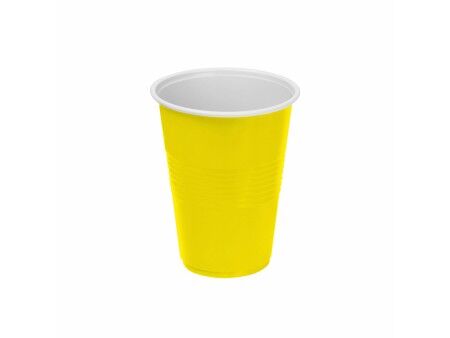 Zestaw szklanek wielokrotnego użytku Algon Żółty 24 Sztuk 250 ml (25 Części)