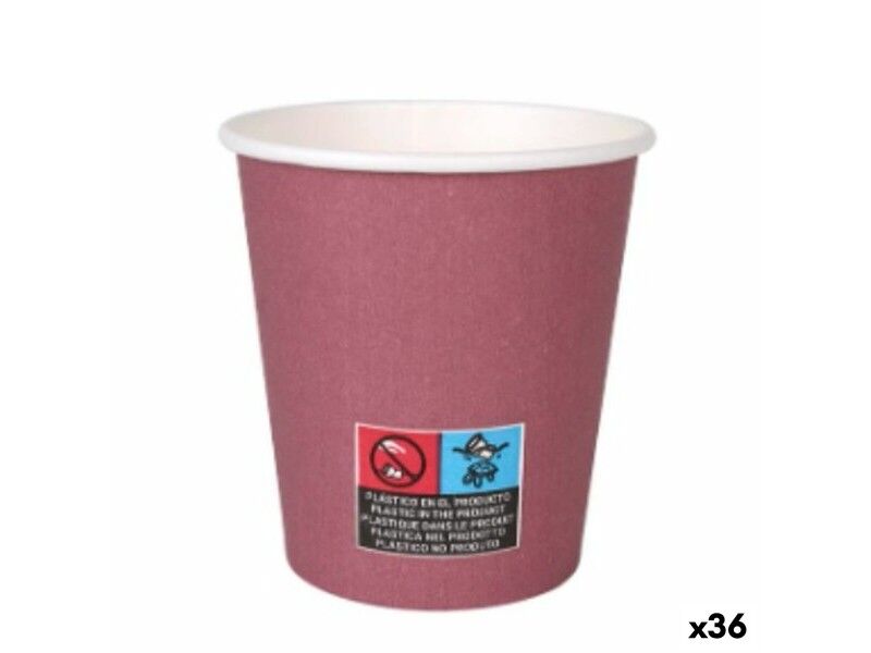 Zestaw kieliszków Algon Karton Jednorazowe Bordeaux 36 Sztuk 200 ml (24 Części)