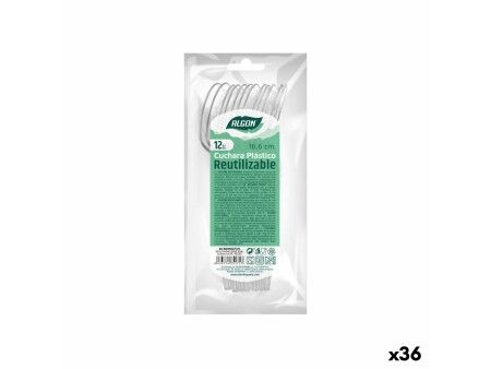 Zestaw Łyżek Algon Wielokrotnego użytku Przezroczysty 36 Sztuk 16,6 cm