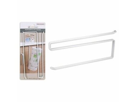 Uchwyt na papier kuchenny Confortime Biały Metal 26 x 10 x 1,3 cm (12 Sztuk)