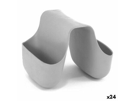 Organizer na Zmywak Quttin Pojedyńczy Szary Silikon 12,5 x 9,5 x 10 cm (24 Sztuk)
