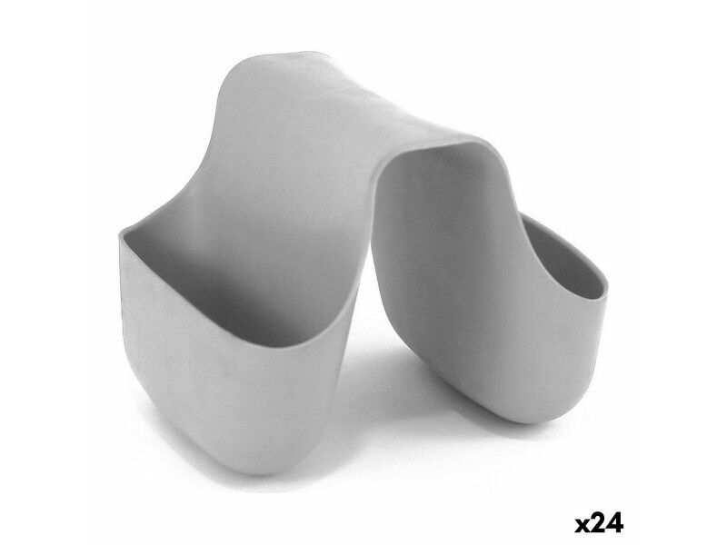 Organizer na Zmywak Quttin Pojedyńczy Szary Silikon 12,5 x 9,5 x 10 cm (24 Sztuk)