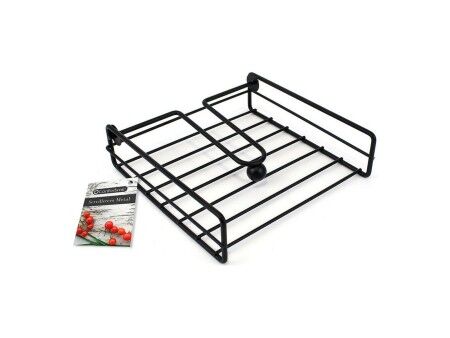 uchwyt do serwetek Confortime Czarny Metal 19 x 19 x 5 cm (12 Sztuk)