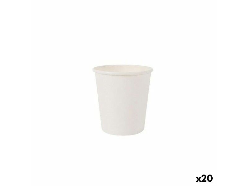 Zestaw kieliszków Algon Karton Biały 50 Części 120 ml (20 Sztuk)