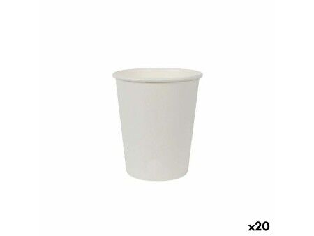 Zestaw kieliszków Algon Karton Biały 30 Części 250 ml (20 Sztuk)