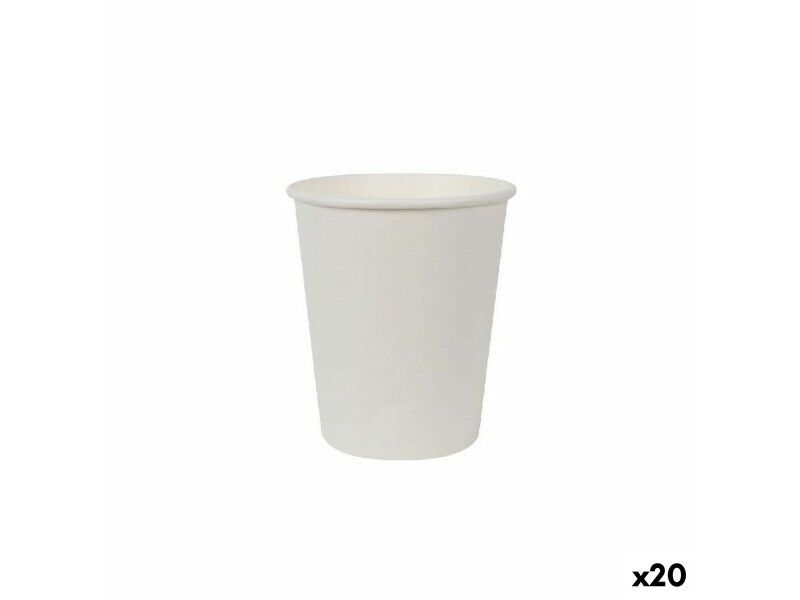 Zestaw kieliszków Algon Karton Biały 30 Części 250 ml (20 Sztuk)