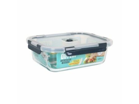 Hermetyczne pudełko na lunch Quttin   Prostokątny 1,5 L 23 x 17,8 x 7,6 cm (6 Sztuk)
