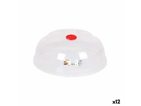 Pokrywka do Kuchenki Mikrofalowej Dem Montera Przezroczysty Plastikowy 26 x 26 x 12 cm (12 Sztuk)