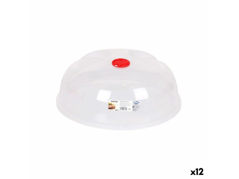Pokrywka do Kuchenki Mikrofalowej Dem Montera Przezroczysty Plastikowy 26 x 26 x 12 cm (12 Sztuk)