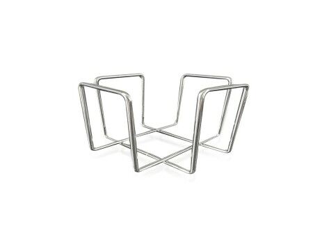 uchwyt do serwetek Quttin 17,5 x 17,5 x 9,5 cm (12 Sztuk) Chromowanie