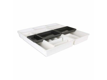 Organizer na Sztućce Tontarelli Bella Biały 7 Części 49,5 x 49,2 x 6,7 cm (4 Sztuk)