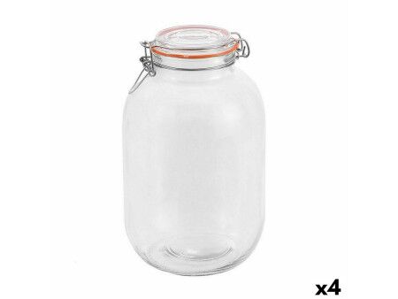 Soik La Mediterránea Hermetyczny Szkło 4,2 L (4 Sztuk)