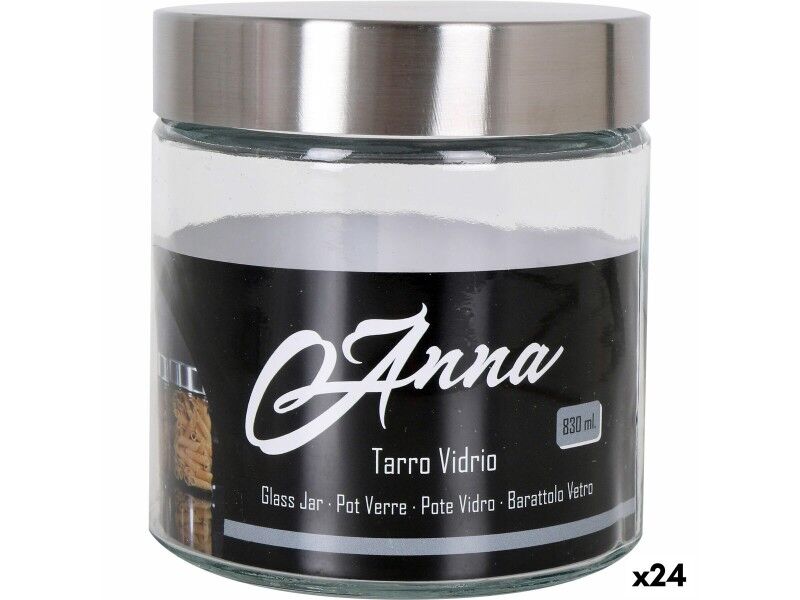 Soik Anna 830 ml Szkło Stal (24 Sztuk)