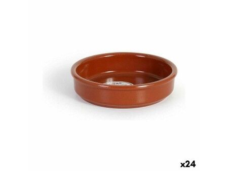 Garnek Azofra Terakota Ø 14 x 14 x 3,3 cm (24 Sztuk)