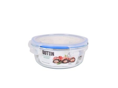 Hermetyczne pudełko na lunch Quttin Okrągła 1,3 L (6 Sztuk)