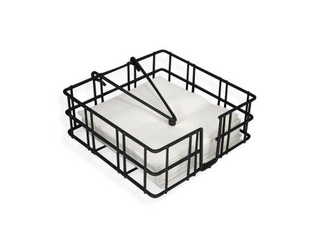 uchwyt do serwetek Confortime Metal 18 x 18 x 6,5 cm (12 Sztuk)