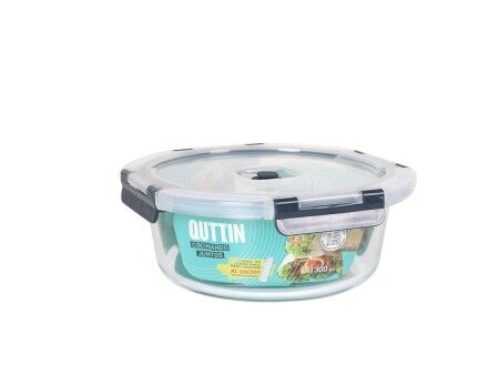 Hermetyczne pudełko na lunch Quttin Okrągła 1,3 L (6 Sztuk)