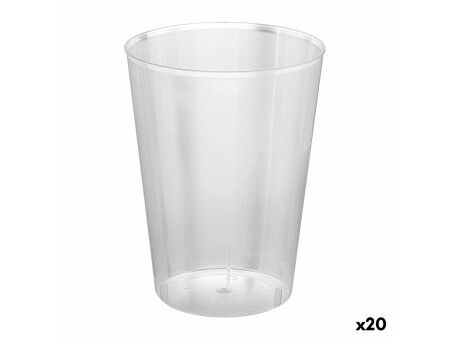 Zestaw szklanek wielokrotnego użytku Algon Cydr Przezroczysty 10 Części 480 ml (20 Sztuk)