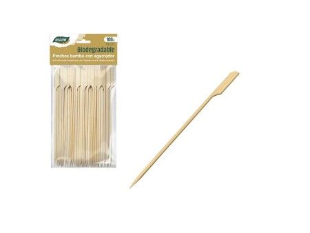 Zestaw do szaszłyków na grilla Algon Bambus 100 Części 18 cm (18 Sztuk)