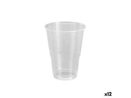 Zestaw szklanek wielokrotnego użytku Algon Plastikowy Przezroczysty 50 Części 330 ml (12 Sztuk)