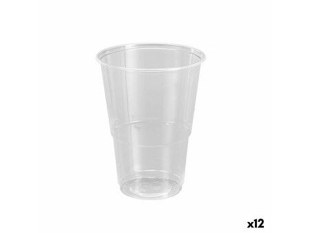 Zestaw szklanek wielokrotnego użytku Algon Plastikowy Przezroczysty 25 Części 500 ml (12 Sztuk)
