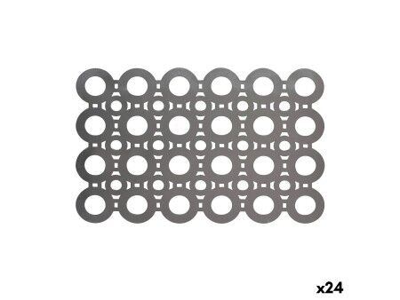 Podkładki na stół Viejo Valle PVC Srebrzysty 45 x 30 cm (24 Sztuk)