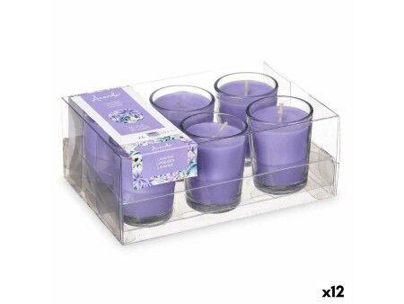 Zestaw świec Acorde 48-B-AR Lawenda szklanka/kieliszek (12 Sztuk)