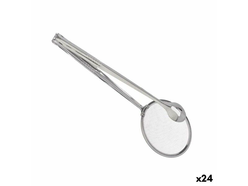 Szczypce kuchenne Kinvara KT09-4235 Stal nierdzewna 10 x 29 x 1 cm Łyżka cedzakowa (24 Sztuk)