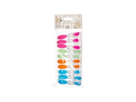 Klamerki do Ubrań Wielokolorowy Silikon Plastikowy 10 Części Set (24 Sztuk)