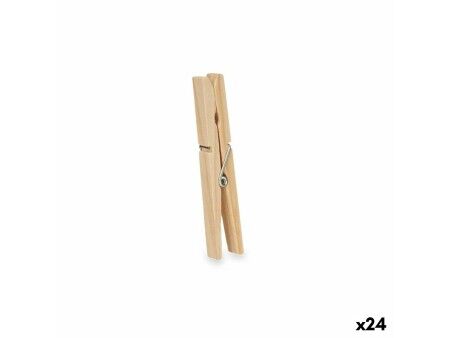 Klamerki do Ubrań Drewno 24 Części Set (24 Sztuk)