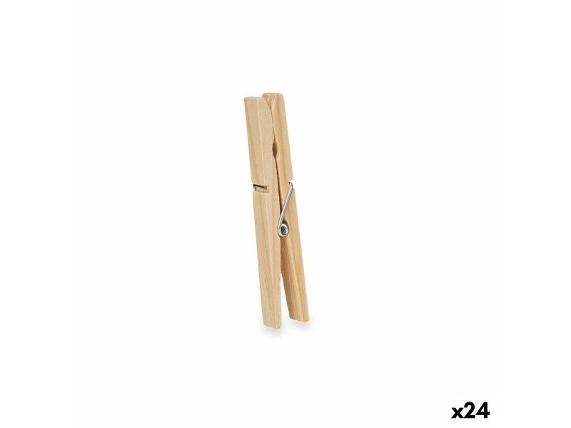 Klamerki do Ubrań Drewno 24 Części Set (24 Sztuk)