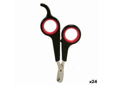 Obcinacz do Paznokci Czarny Czerwony 6 x 0,5 x 11,5 cm Zwierzęta (24 Sztuk)